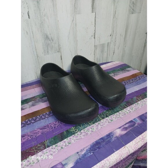 Birkenstock Shoes Mens 47 US14 Profi-Birki Slip On Black Clogs Made In Germany - Picture 1 of 10